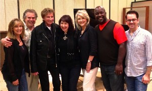 In the studio with Barry Manilow